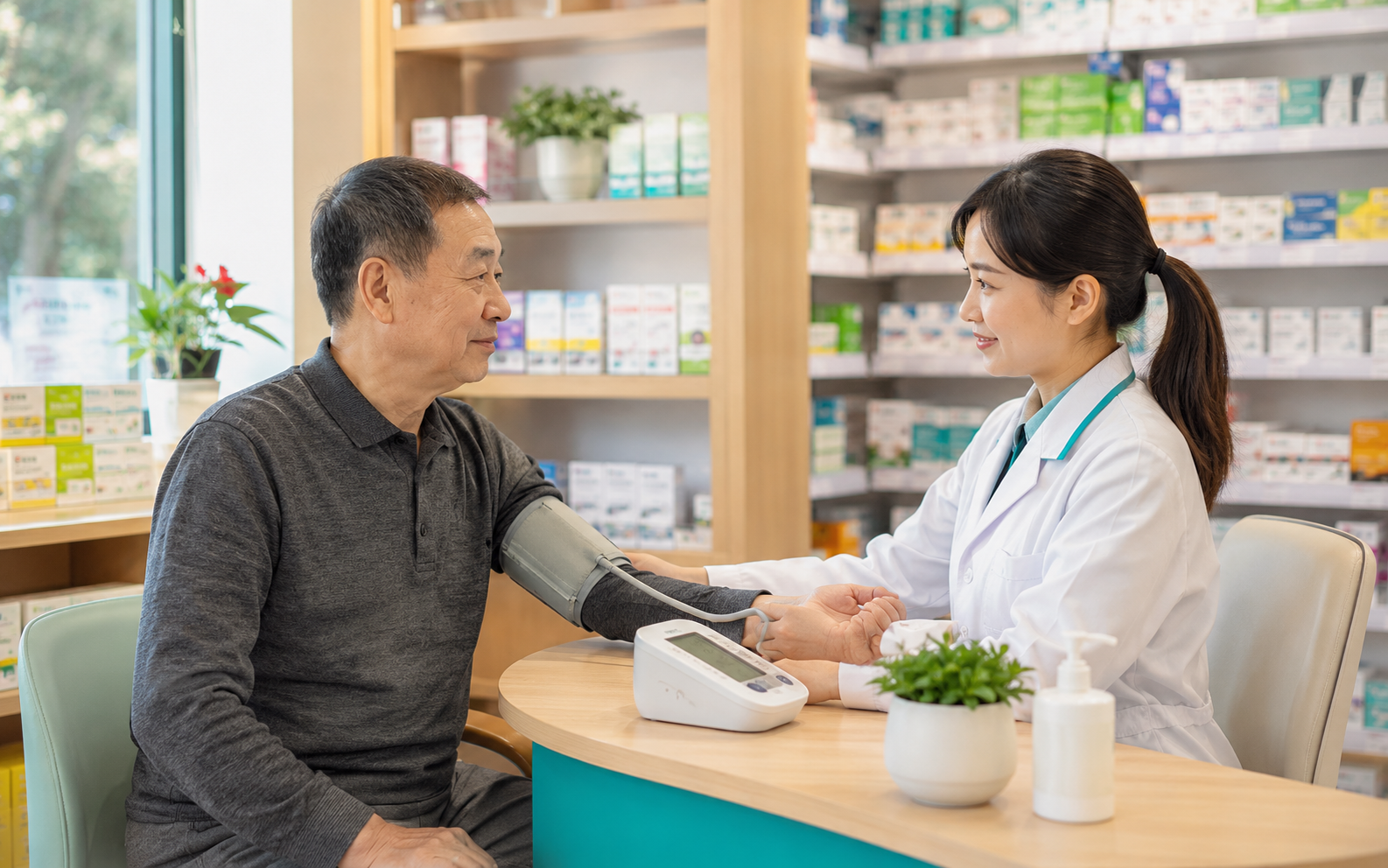 社区药房健康驿站血压检测